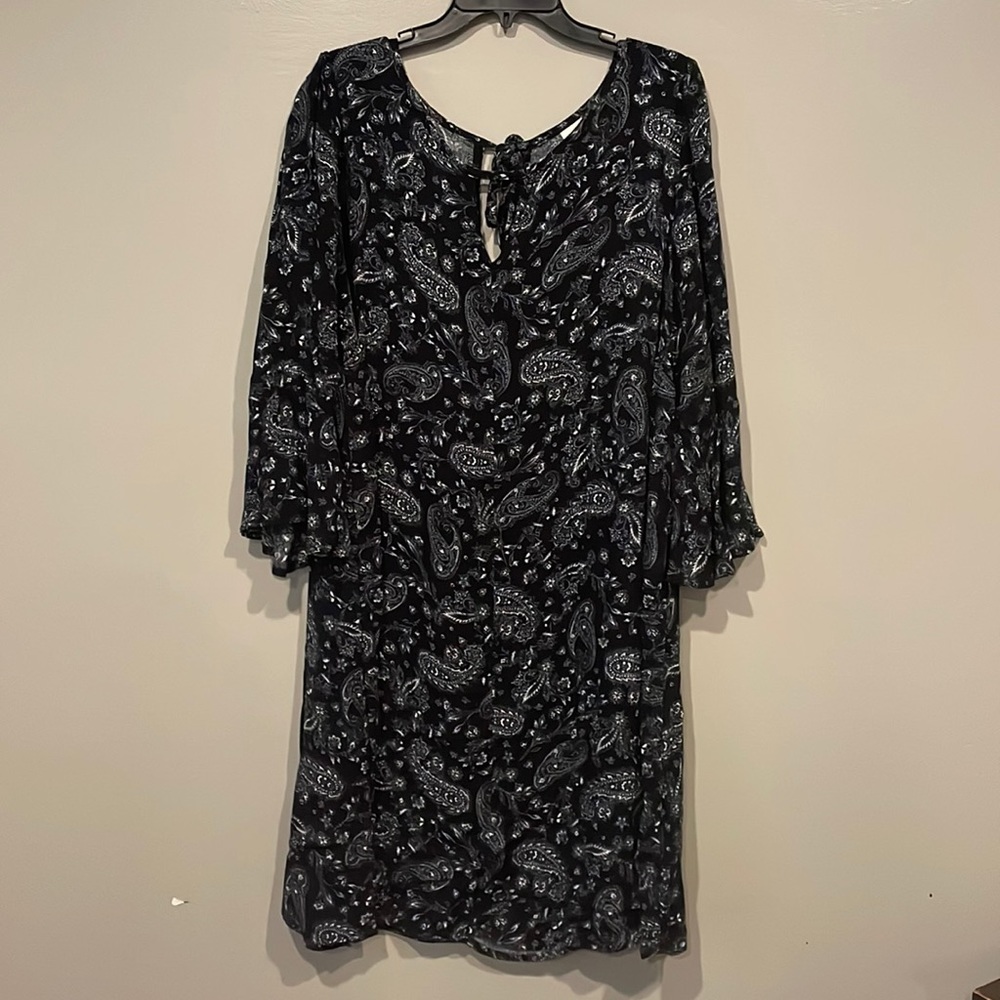 Tera & Sky paisley dress 1X